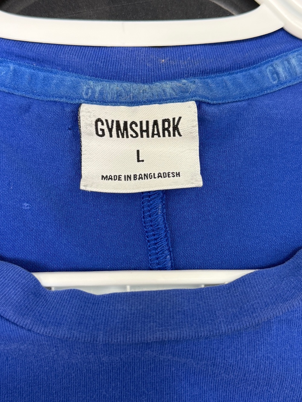 Gymshark Royal Blue Sleeveless Tank Top Muscle T-Shirt Men’s Size Large - Picture 3 of 3